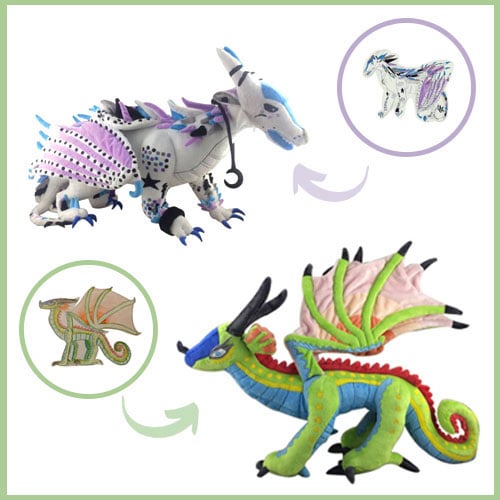 kid friendly custom dragon plush