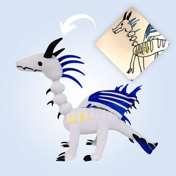 Dragon plush as a great decorative piece