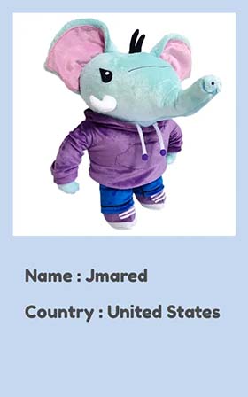 Elephant stuffed animals for a US based customer
