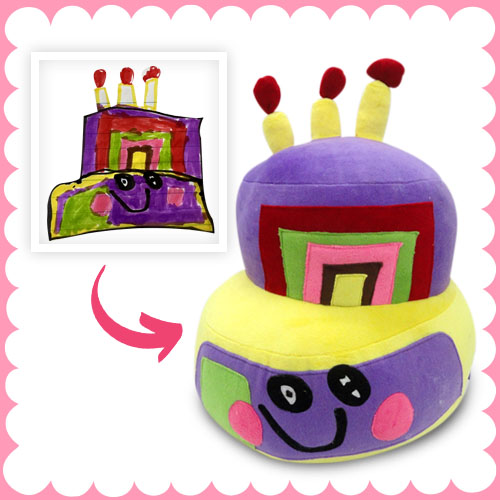 Toy designed from kid's creative and colorful illustration