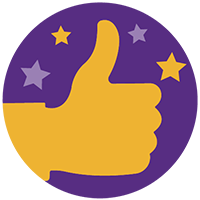 Custom satisfaction icon