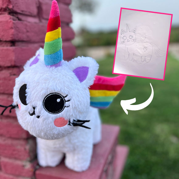 Thumbnail of adorable toy crafted from child's creative imagination
