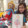Plush doll from artwork