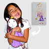 Plush doll from drawing