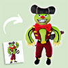 Joker custom plush toy from illustration